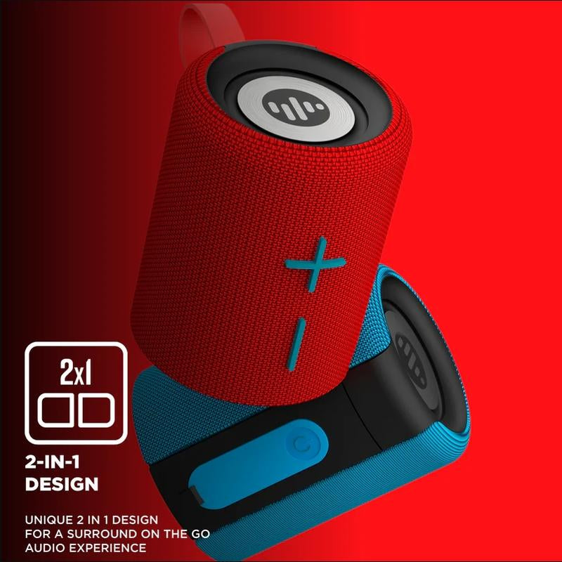Portable Speaker Bluetooth , Magnetic 2-In-1 Design, Wireless Mini Speaker, IPX4 Water Resistant, up to 10H Playtime, TWS Pairing, BT5.3, FM Radio, for Home/Party/Outdoor/Beach, Electronic Gadgets, Magnetic【Stromberg】【Twin-2】 Stereo Audio