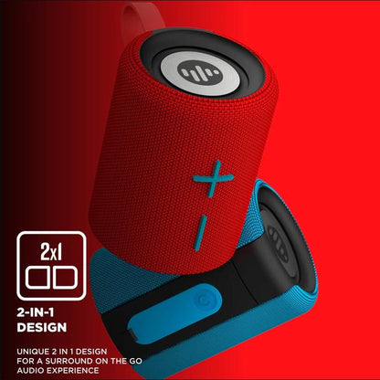 Portable Speaker Bluetooth , Magnetic 2-In-1 Design, Wireless Mini Speaker, IPX4 Water Resistant, up to 10H Playtime, TWS Pairing, BT5.3, FM Radio, for Home/Party/Outdoor/Beach, Electronic Gadgets, Magnetic【Stromberg】【Twin-2】 Stereo Audio