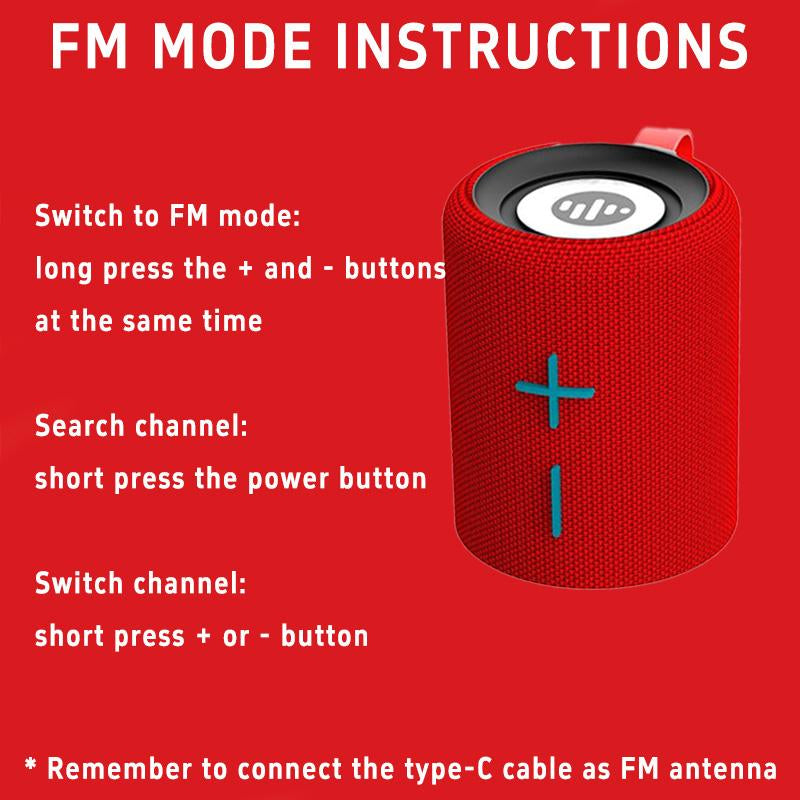 Portable Speaker Bluetooth , Magnetic 2-In-1 Design, Wireless Mini Speaker, IPX4 Water Resistant, up to 10H Playtime, TWS Pairing, BT5.3, FM Radio, for Home/Party/Outdoor/Beach, Electronic Gadgets, Magnetic【Stromberg】【Twin-2】 Stereo Audio
